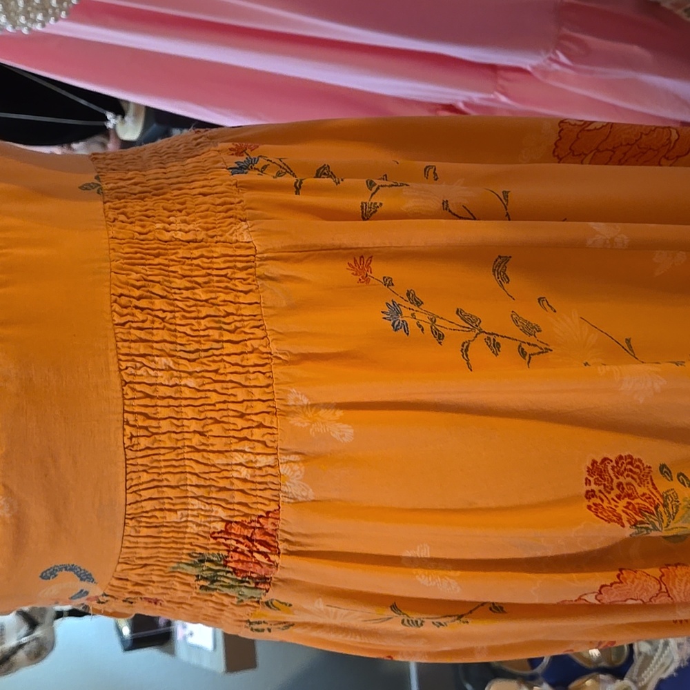 Jaase Peach Color Endless Summer Floral Maxi Dress NWOT - Picture 11 of 17